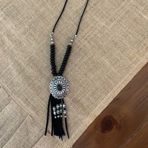 Black western necklace